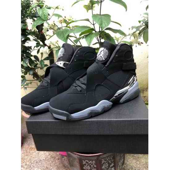 Air Jordan 8 2019 Black Silver Retro Men Shoes